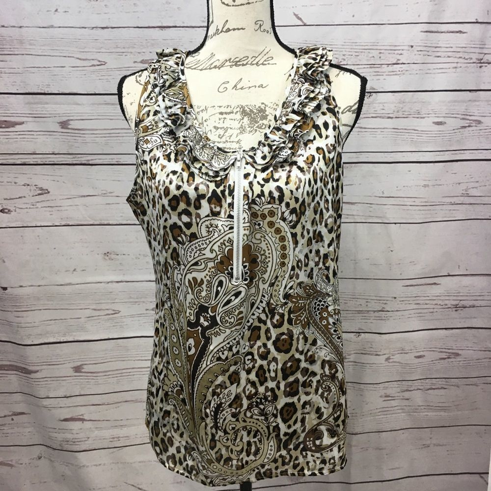 A185-Inois medium tank top blouse‎